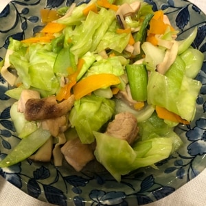 鶏と野菜の炒め物